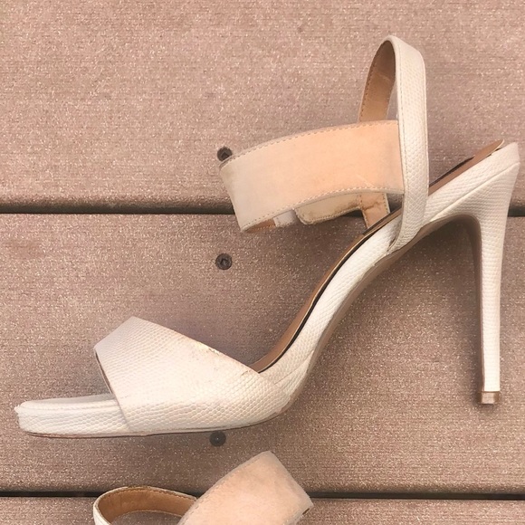 Steve Madden Cream Stiletto Sandal 9 - Picture 12 of 12